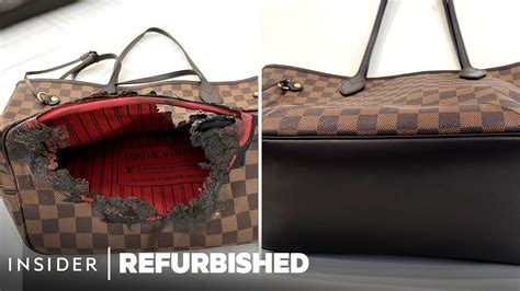 why are louis vuitton bags burned.